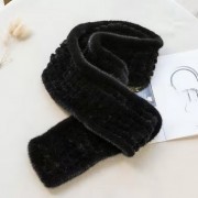 Real Knitted Mink Fur Scarf