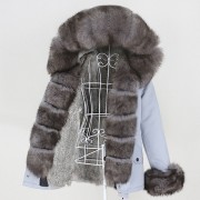 Real Rabbit fur Waterprool Parka Fox Fur Raccoon Fur