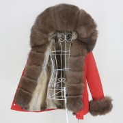 Real Rabbit fur Waterprool Parka Fox Fur Raccoon Fur