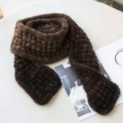 Real Knitted Mink Fur Scarf