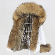 Real Rabbit fur Waterprool Parka Fox Fur Raccoon Fur