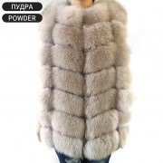 Women Real Plus Size Fox Fur Vest