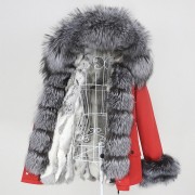 Real Rabbit fur Waterprool Parka Fox Fur Raccoon Fur