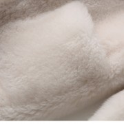 Cream Color Oversize Wool fur coat