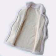 Cream Color Oversize Wool fur coat