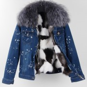 Real Fox Fur Lining with Raccoon Fur Collar Parka