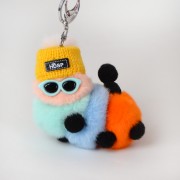 Caterpillar Keychain Fluffy Keyring