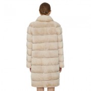 Natural Rex Rabbit Fur Women Coat