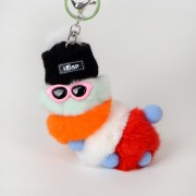 Caterpillar Keychain Fluffy Keyring