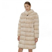 Natural Rex Rabbit Fur Women Coat