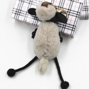 Sheep Fluffy Keychain Real Fur Charm