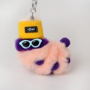 Caterpillar Keychain Fluffy Keyring