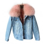 Real Fox Fur Lining with Raccoon Fur Collar Parka