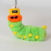 Caterpillar Keychain Fluffy Keyring