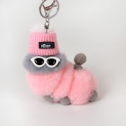 Caterpillar Keychain Fluffy Keyring