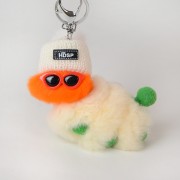 Caterpillar Keychain Fluffy Keyring