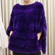 Women Mink Fur Pullover