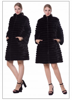 Women Mink Fur Coat