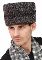 Men's Natural Grey Karakul Hat