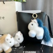 Unicorn Keychain Fluffy Keychain