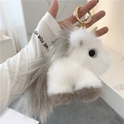 Unicorn Keychain Fluffy Keychain