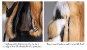 Real Leather Jacket Decorated with Fox Fur