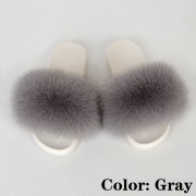 Women Furry Fur Slides Multicolor Slides Vibram Sole