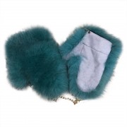 Women Fox Fur Gloves