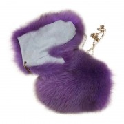 Women Fox Fur Gloves