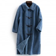 Fashionable Wool Long Overcoat