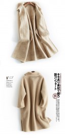 Fashionable Wool Long Overcoat