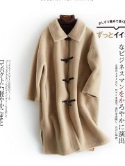 Fashionable Wool Long Overcoat