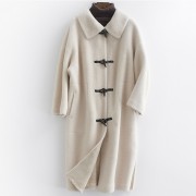 Fashionable Wool Long Overcoat