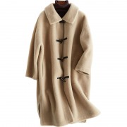 Fashionable Wool Long Overcoat