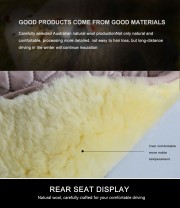 Comfortable Wool Seat Covers Lambswool Car Seat Cover