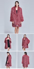 Fashion Real Raccoon Fur Coat