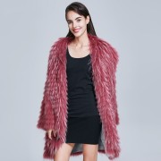 Fashion Real Raccoon Fur Coat