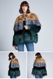 Real Silver Fox Fur Overcoat