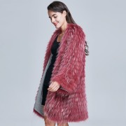 Fashion Real Raccoon Fur Coat