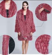 Fashion Real Raccoon Fur Coat