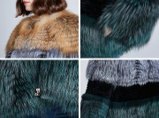 Real Silver Fox Fur Overcoat