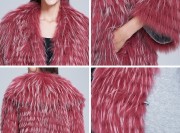 Fashion Real Raccoon Fur Coat