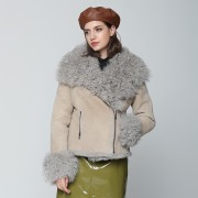 Winter Jacket Women Real Double-faced Fur Coat