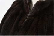 Real Knitted Mink Fur Bolero Stole Poncho Cape Mink Shawl Wrap